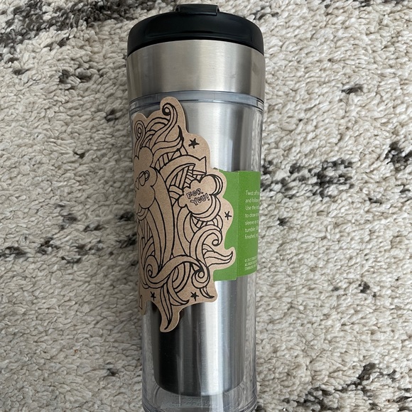 Brand New Starbucks Stainless Steel “Doodle It” 16oz Tumbler - Picture 2 of 7
